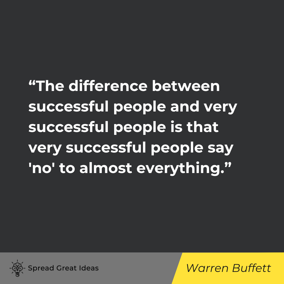 Warren Buffett on Focus Quotes