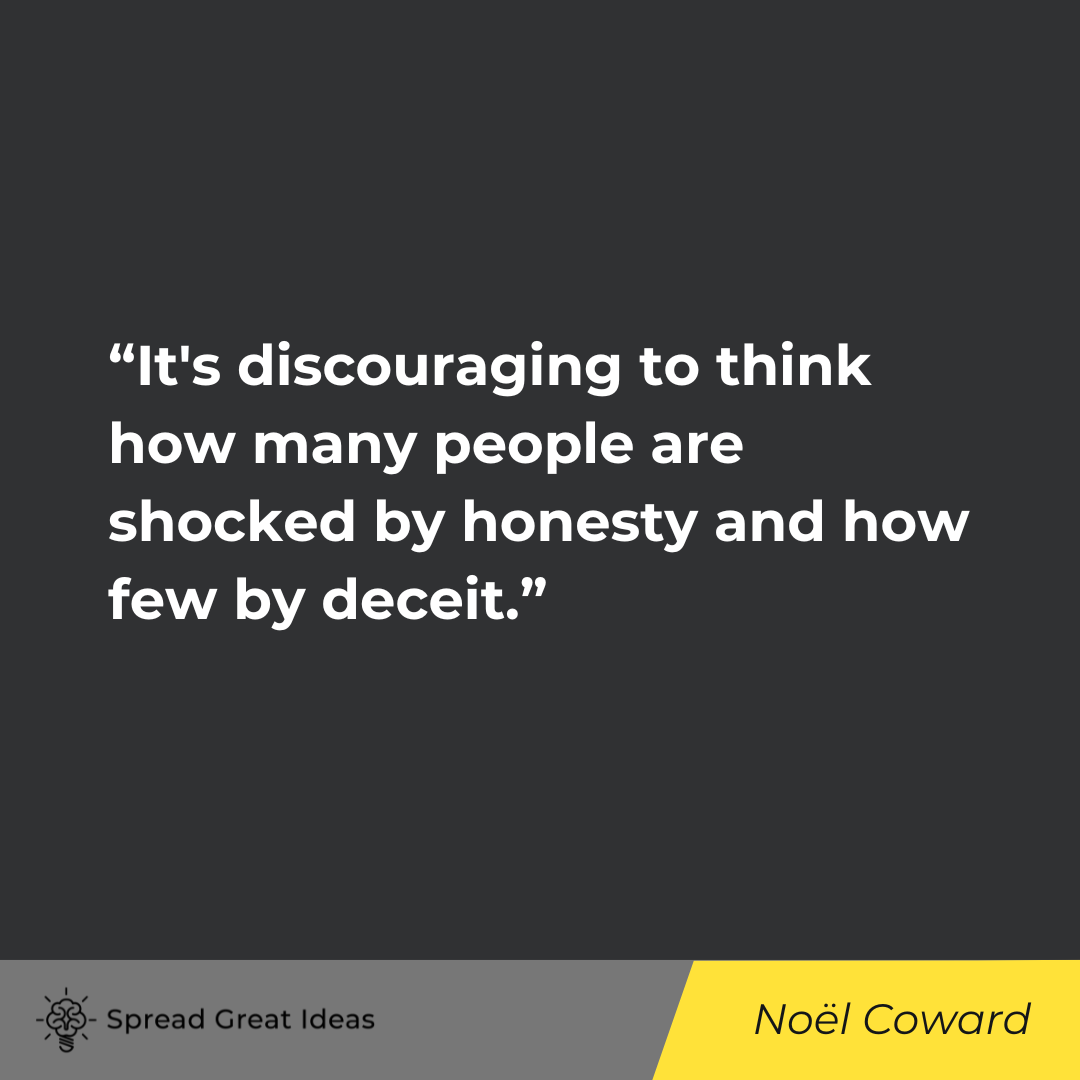 Noël Coward on Honesty Quotes