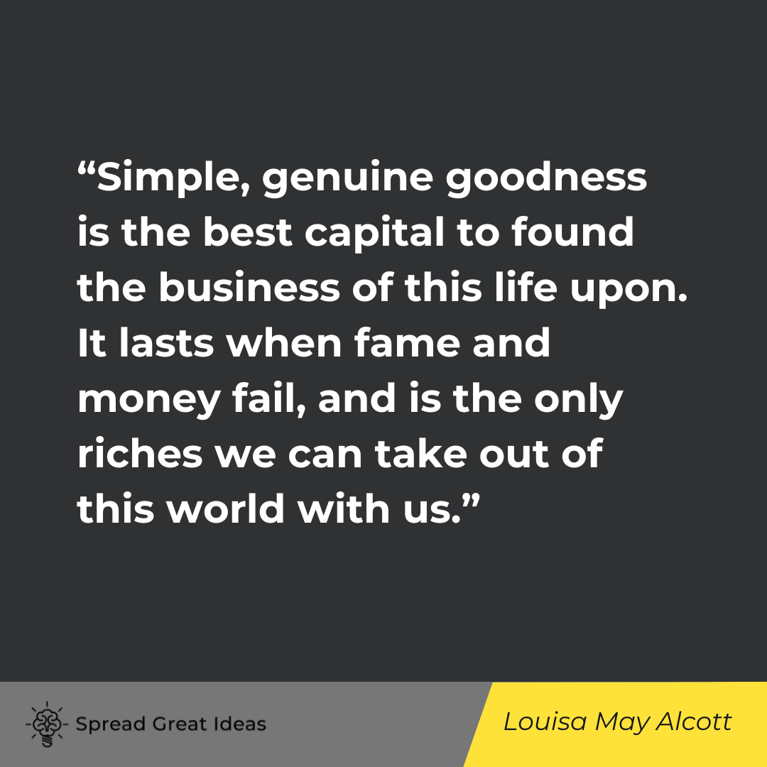Louisa May Alcott on Honesty Quotes