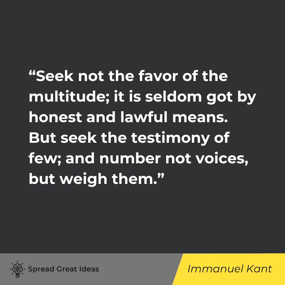 Immanuel Kant on Honesty Quotes