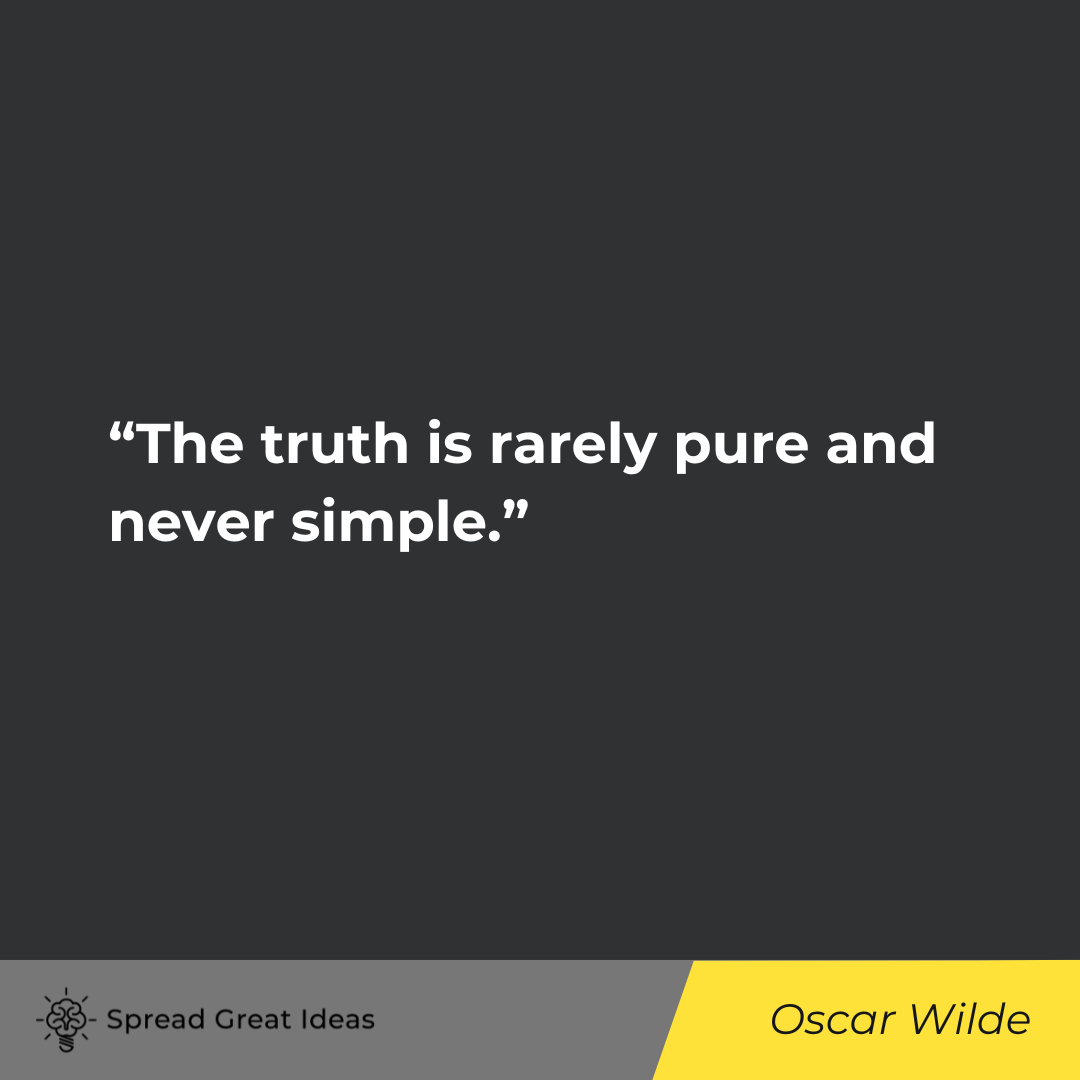 Oscar Wilde on Honesty Quotes