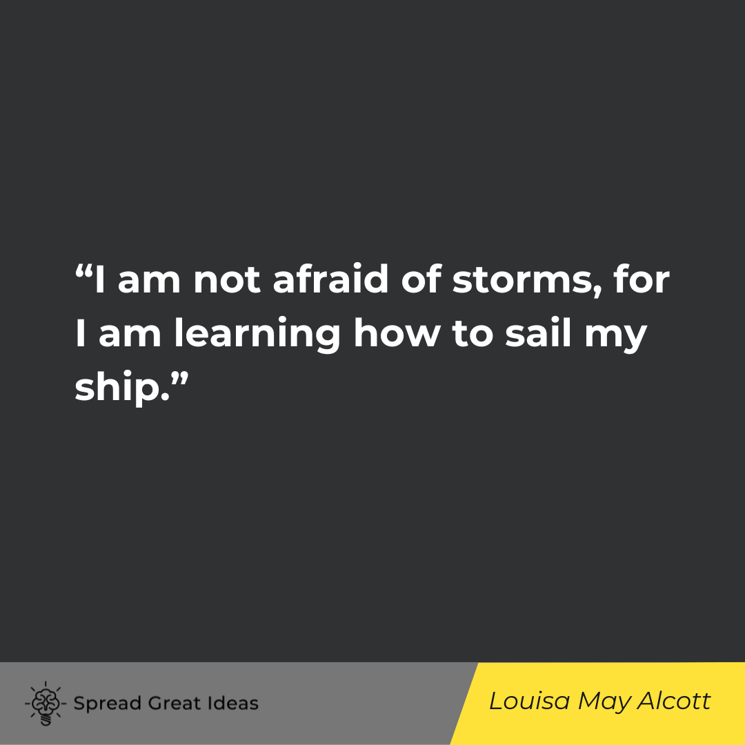 Louisa May Alcott on Self-Confidence Quotes