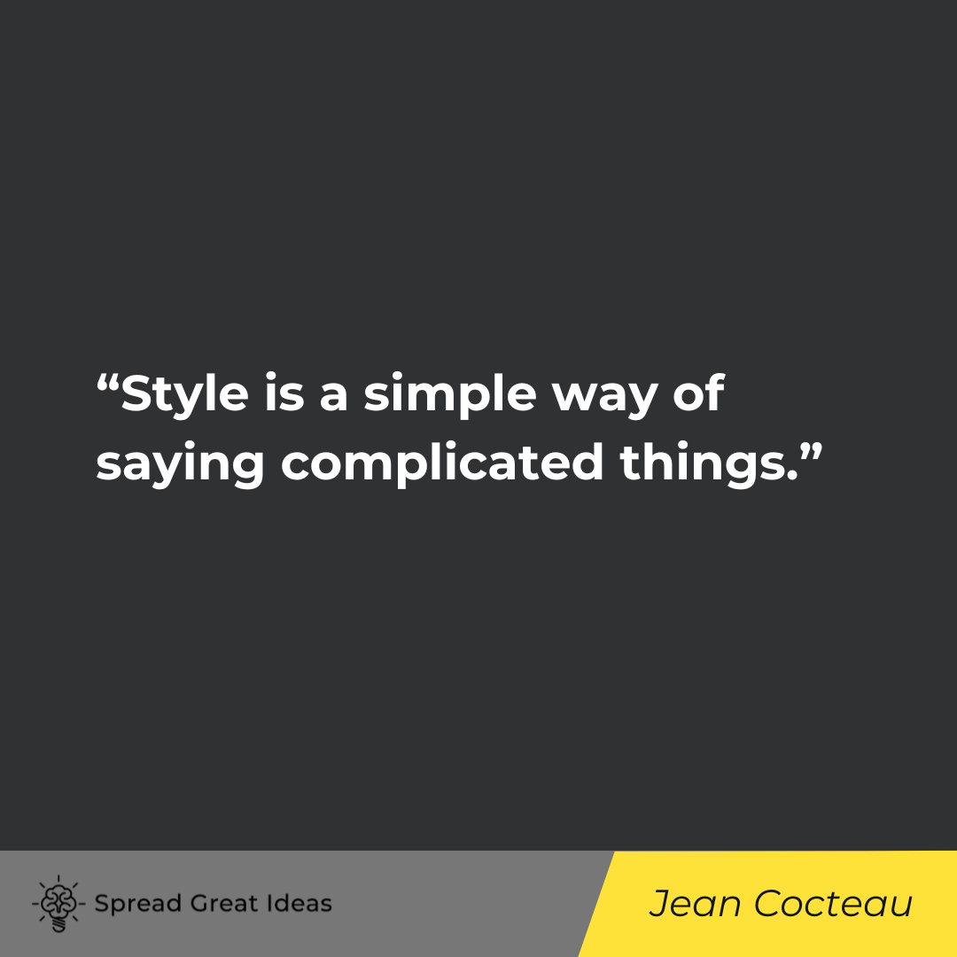 Jean Cocteau on Style Quotes