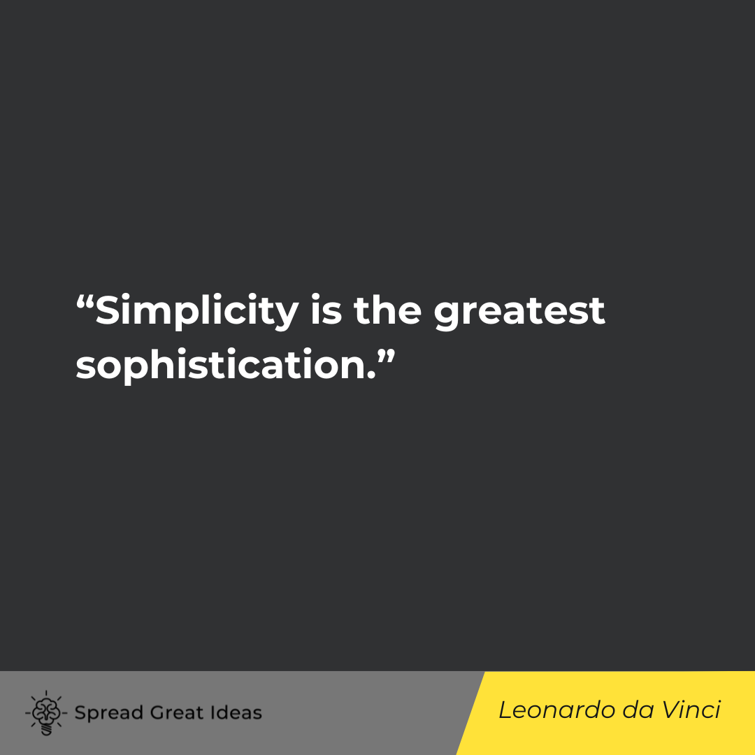 Leonardo da Vinci on Style Quotes