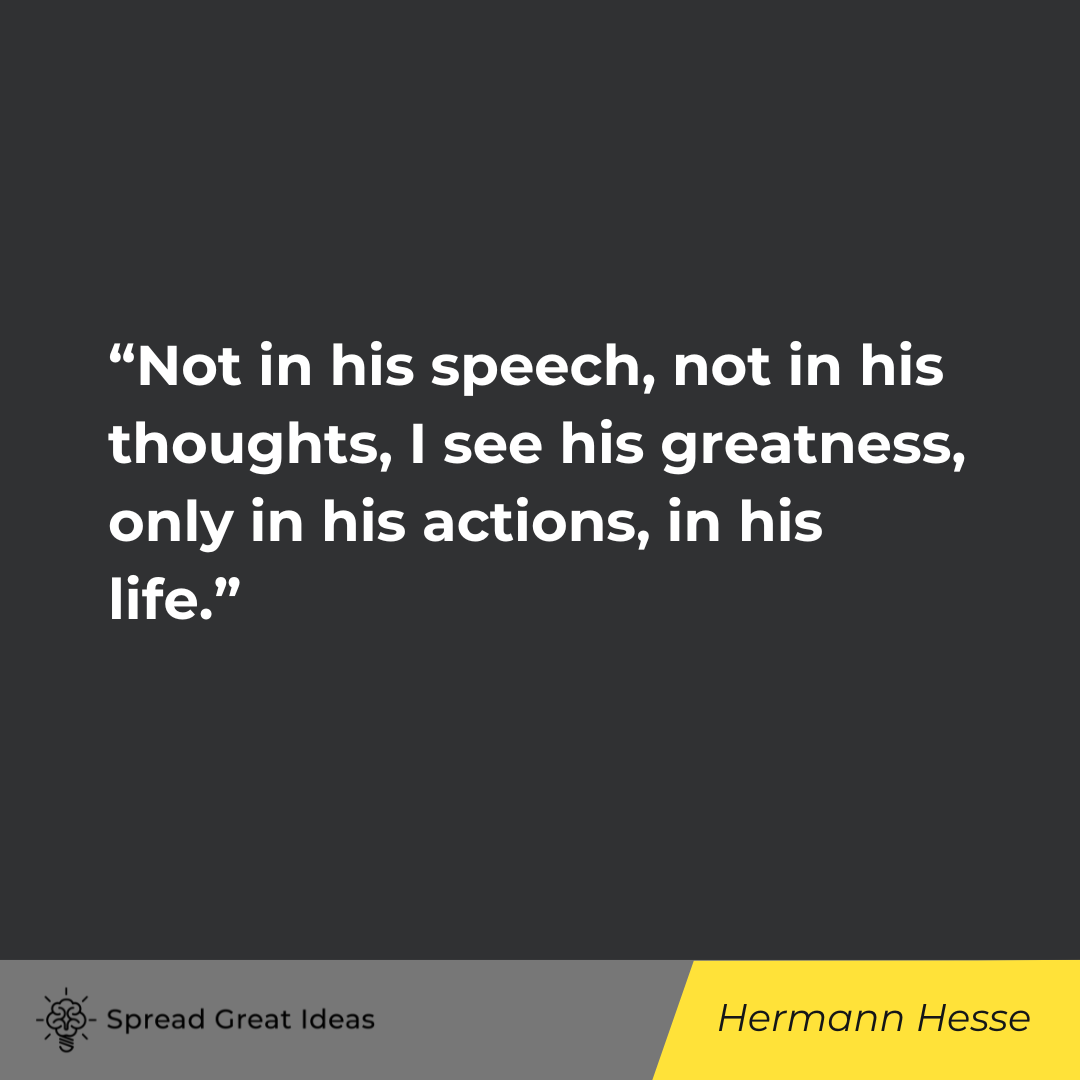 Hermann Hesse on Taking Action Quotes