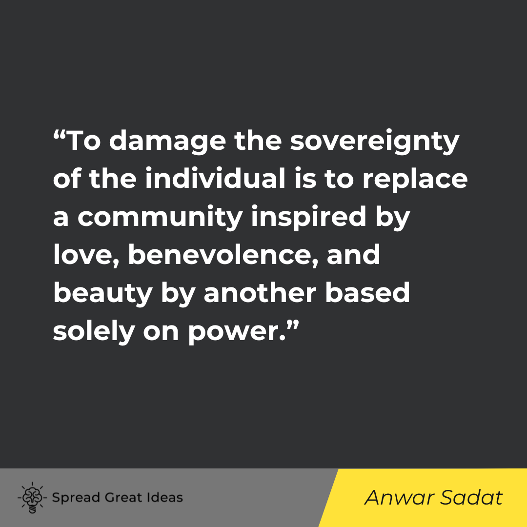 Anwar Sadat on Collectivism Quotes