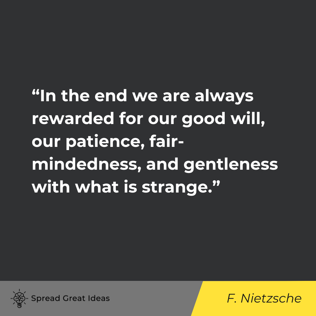 Friedrich Nietzsche on Patience Quotes