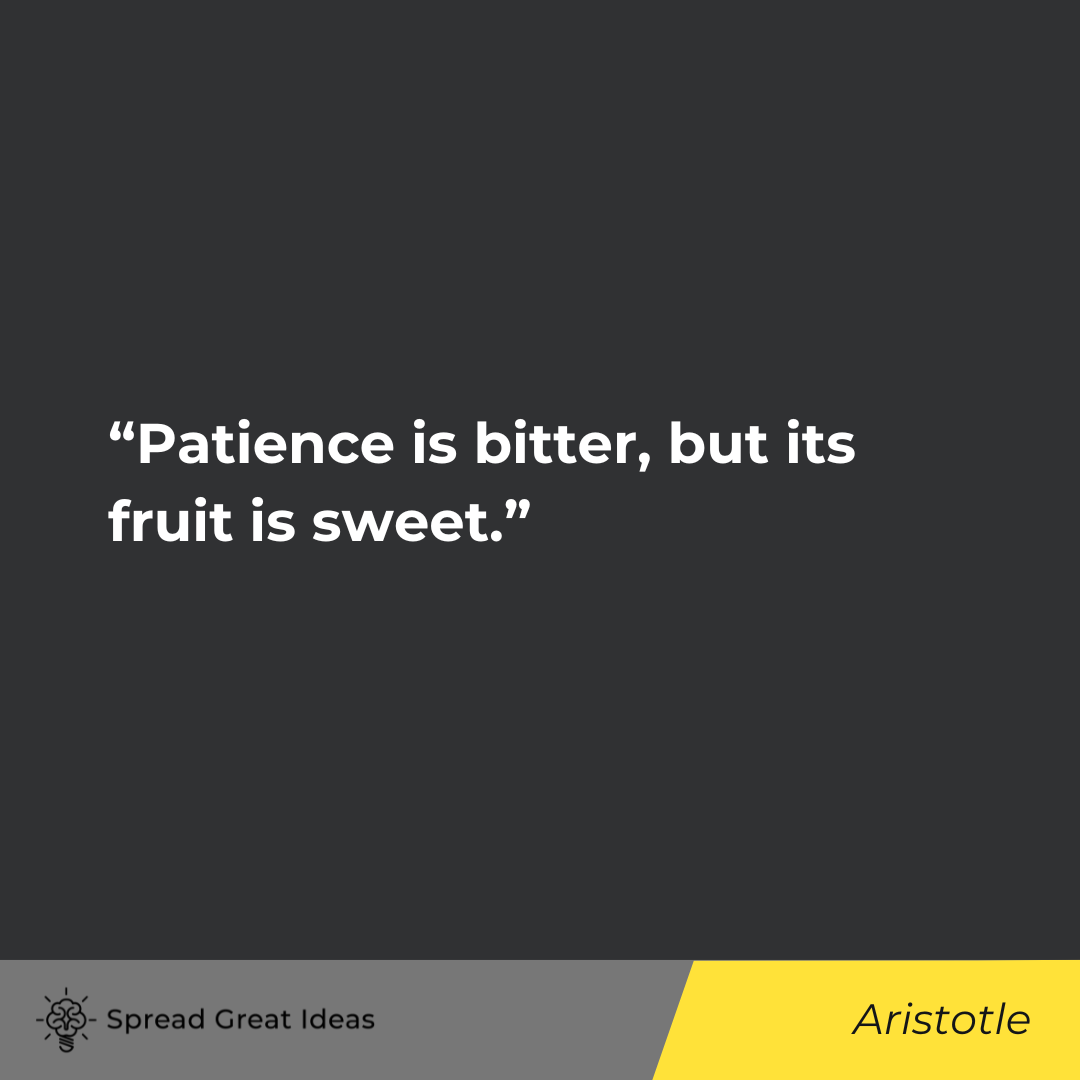 Aristotle on Patience Quotes