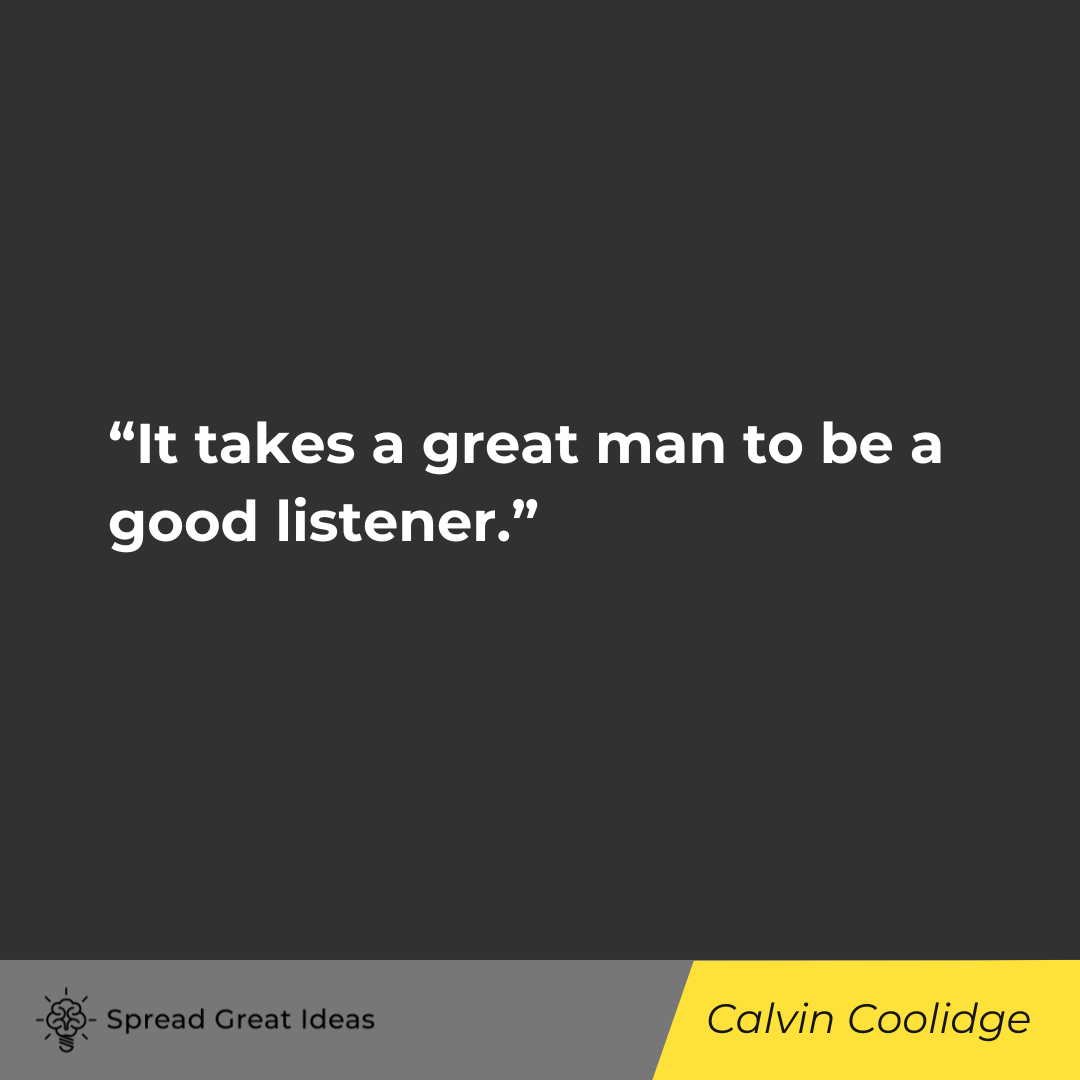 Calvin Coolidge on Communication Quotes