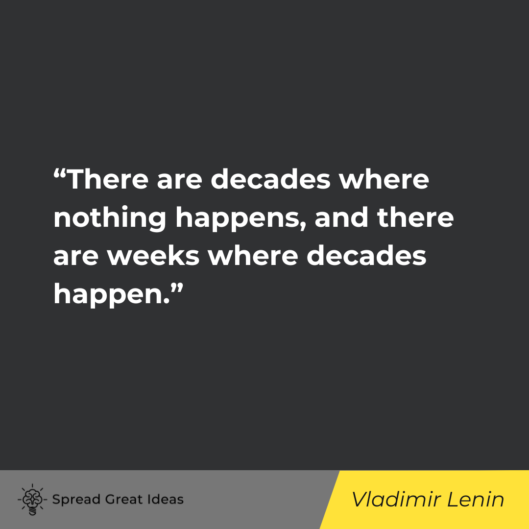 Vladimir Lenin on History Quotes