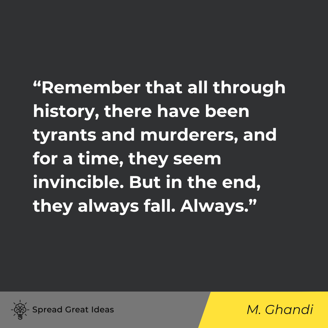 Mahatma Ghandi on History Quotes