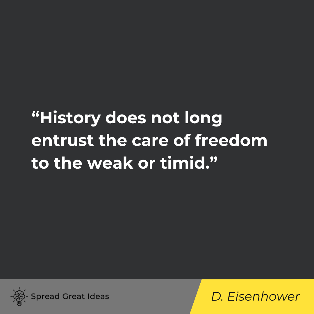 Dwight Eisenhower on History Quotes