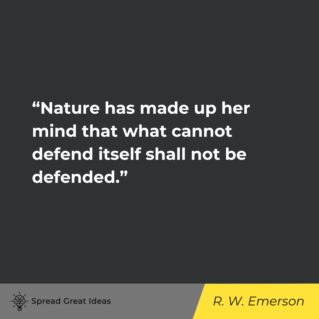 Ralph Waldo Emerson on Use of Force Quotes