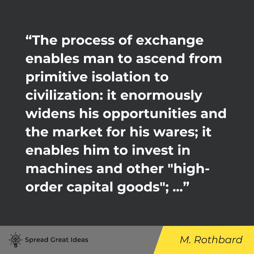 Murray Rothbard on Free Market Quotes