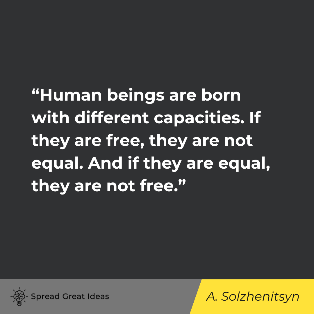 Aleksandr Solzhenitsyn on Free Market Quotes