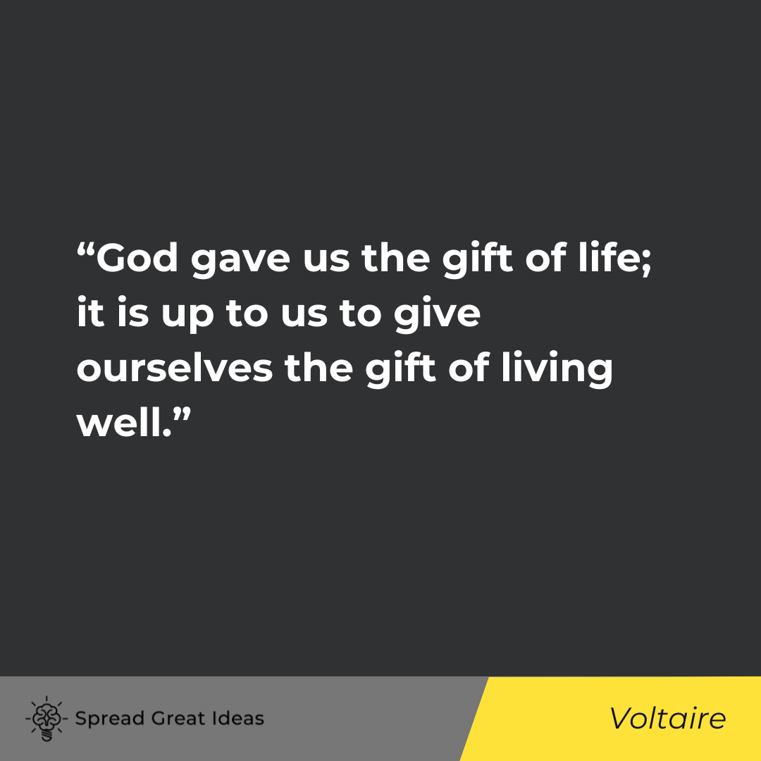 Voltaire on Eudaimonia Quotes
