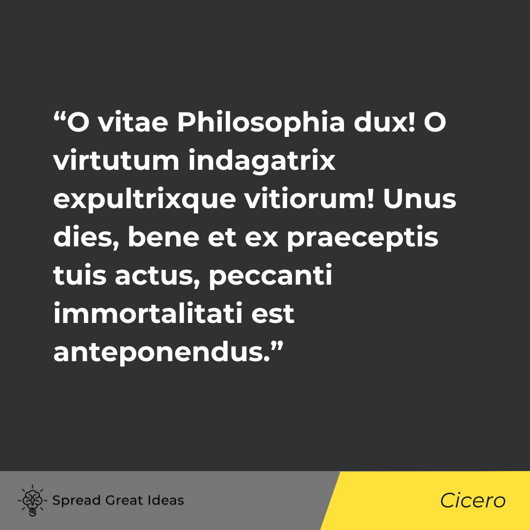 Cicero on Eudaimonia Quotes