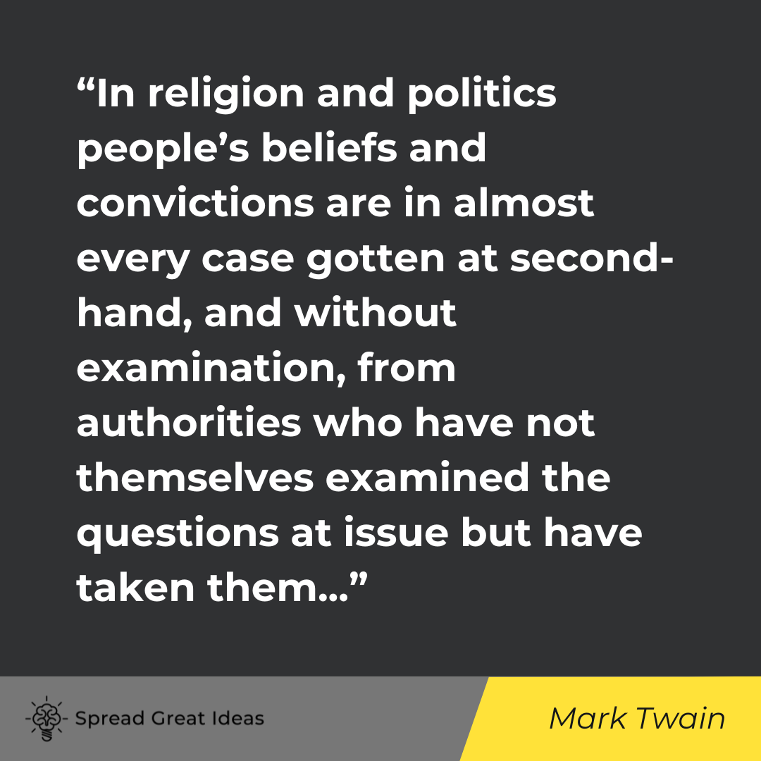 Mark Twain on Cognitive Bias Quotes