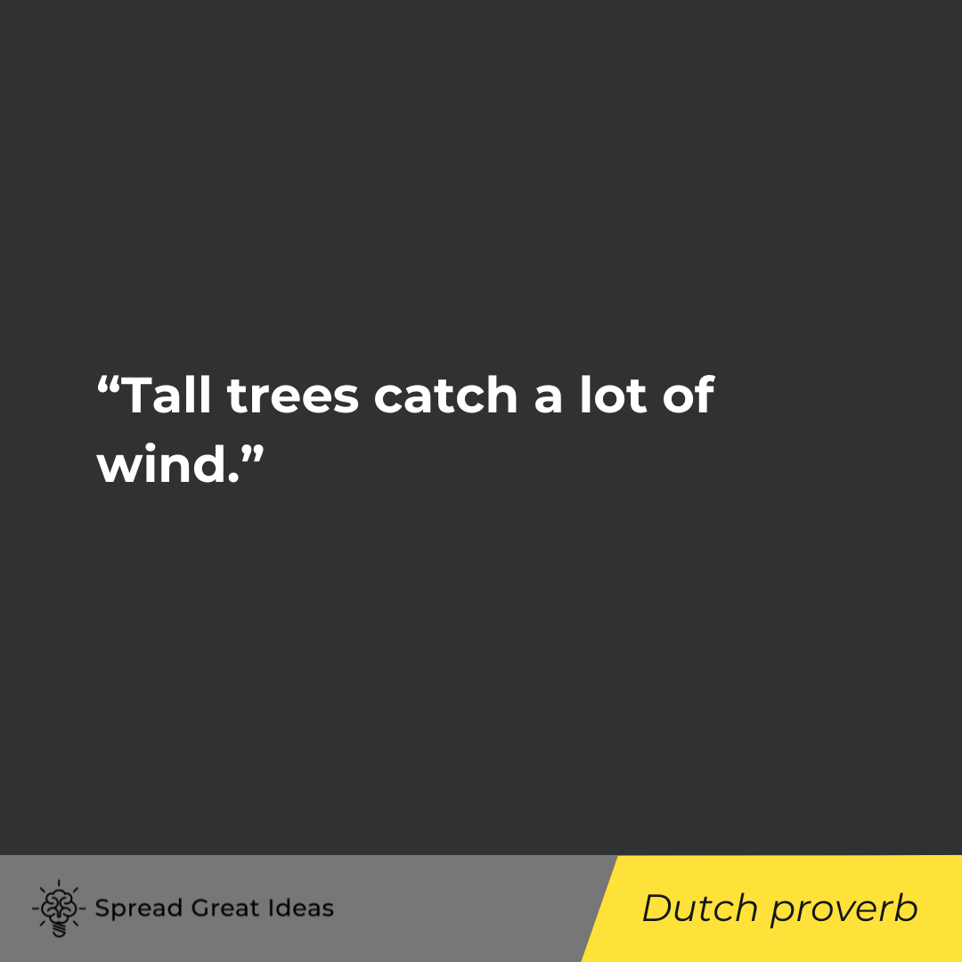 Dutch proverb on Adversity Quotes