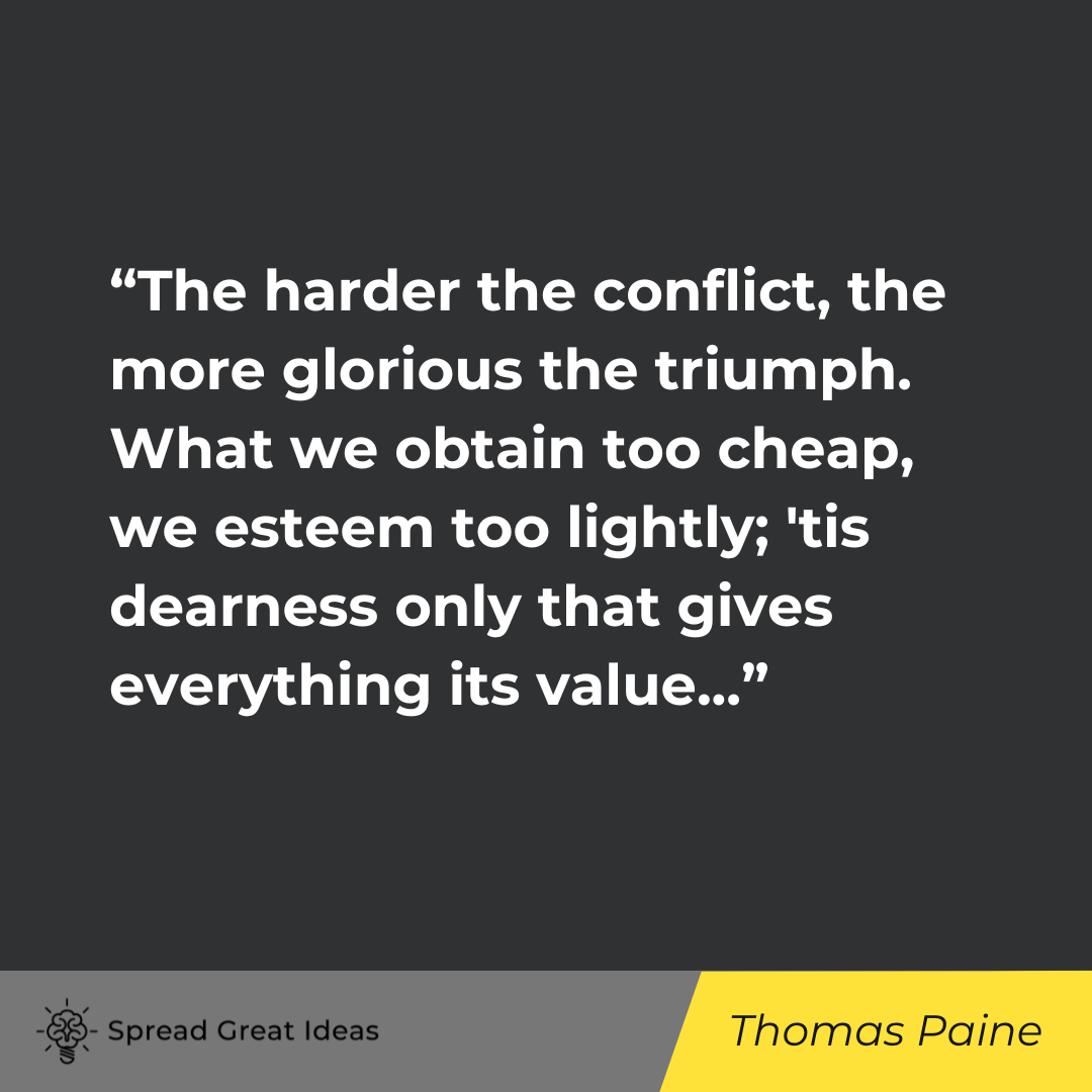 Thomas Paine on Adversity Quotes