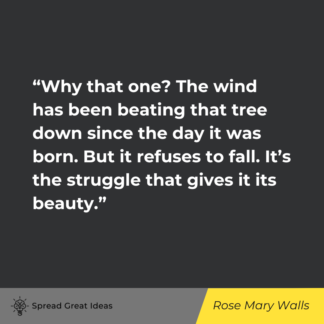 Rose Mary Walls on Adversity Quotes