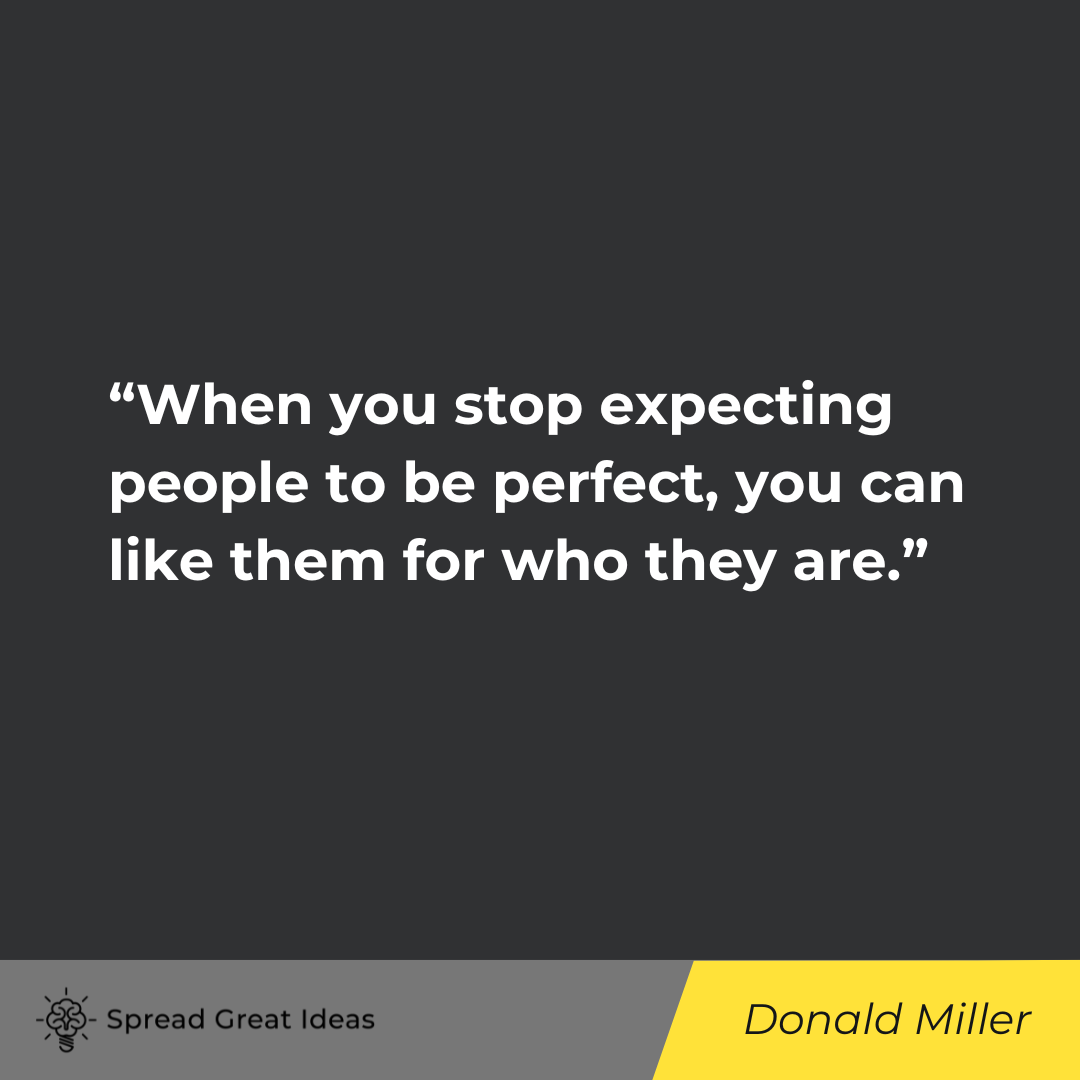 Donald Miller on Expectation Quotes