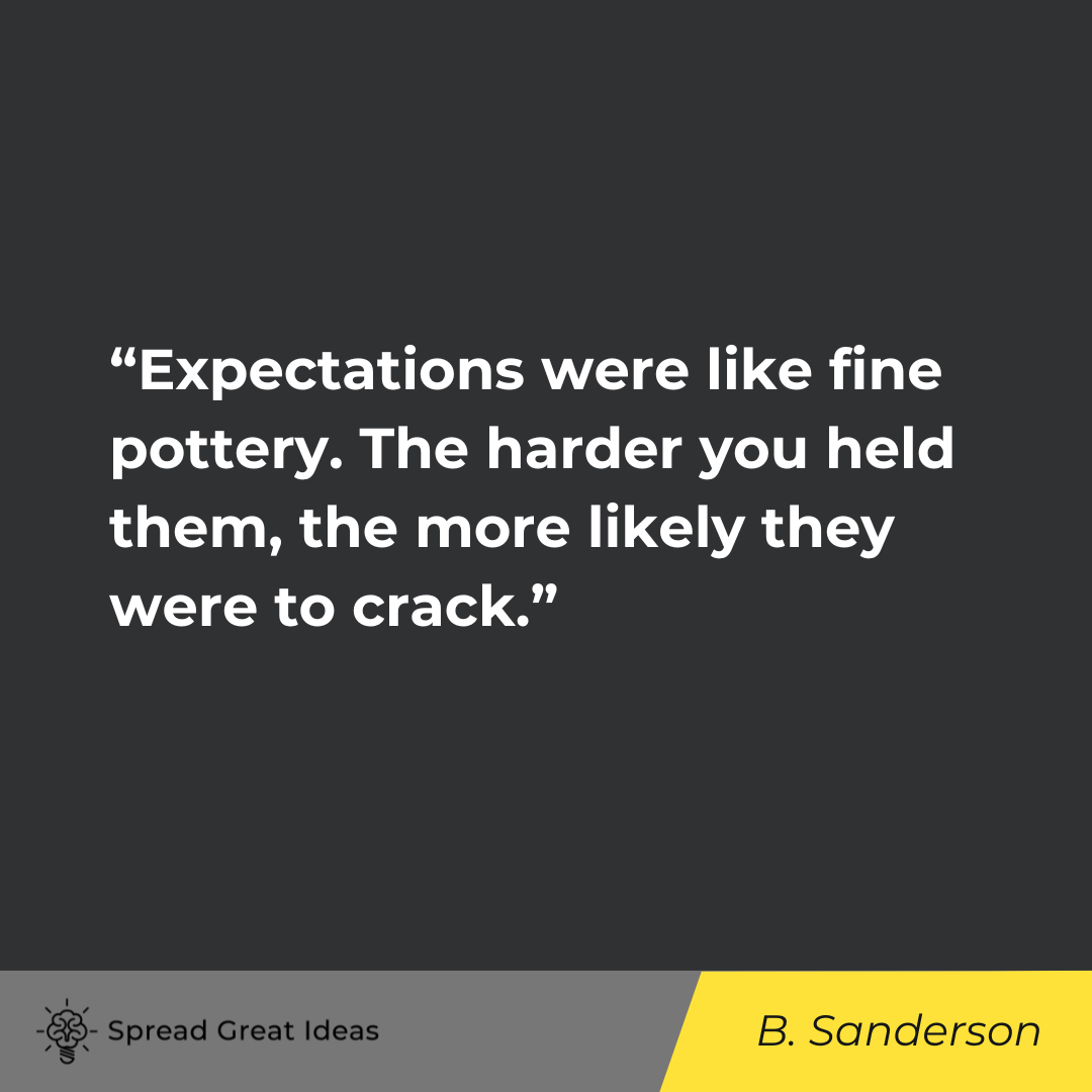 Brandon Sanderson on Expectation Quotes