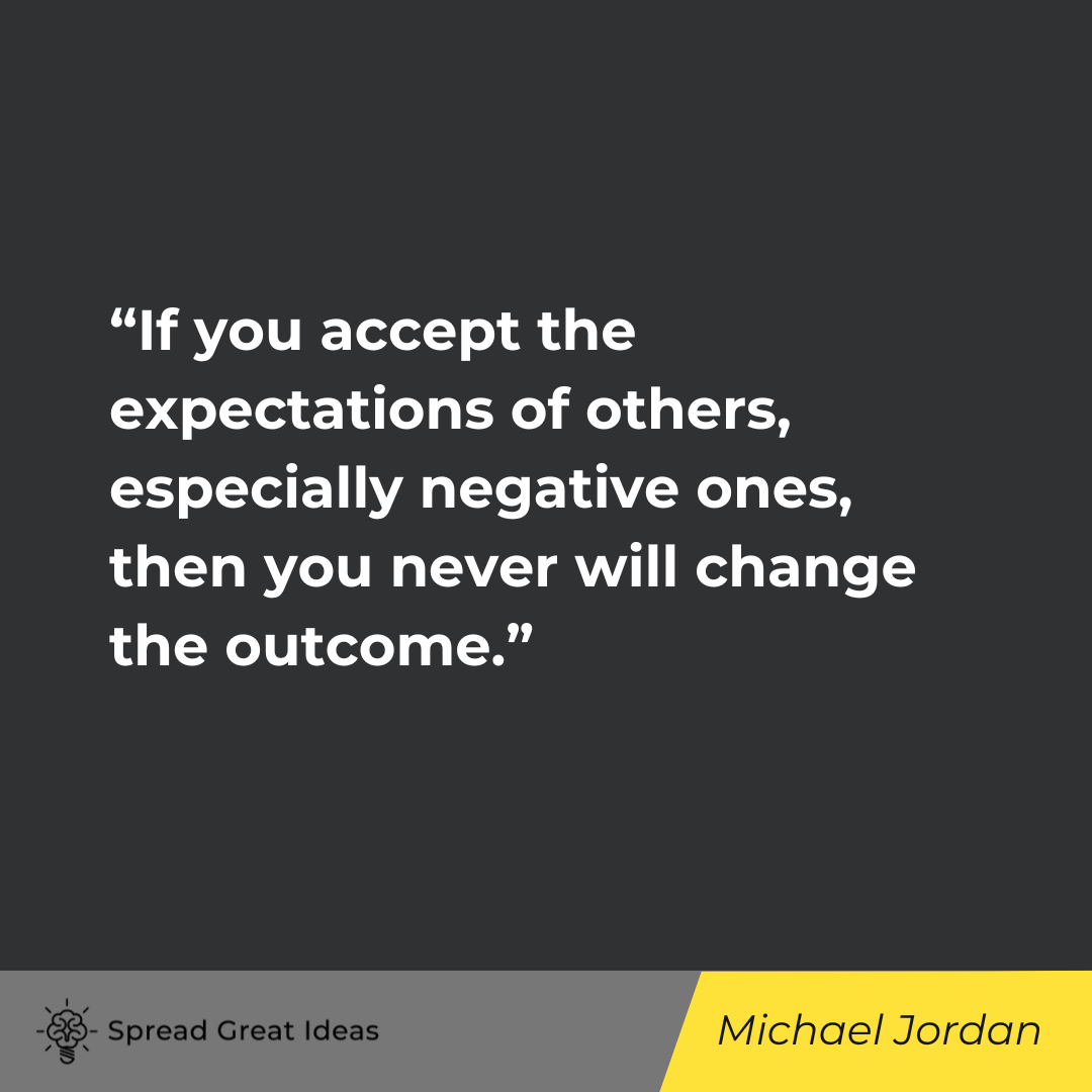 Michael Jordan on Expectation Quotes