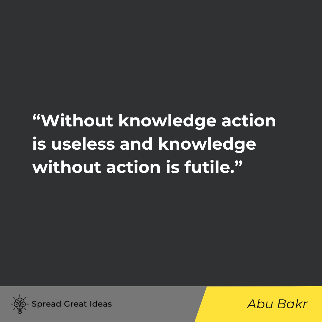 Abu Bakr on Knowledge Quotes