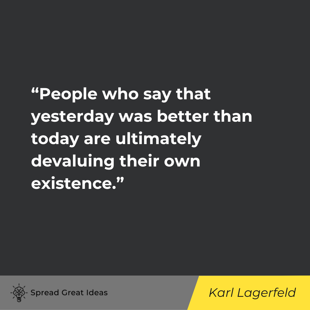Karl Lagerfeld on Attitude & Gratitude Quotes