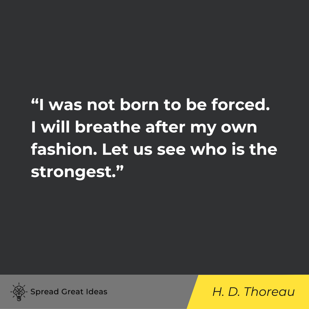 Henry David Thoreau on Autonomy Quotes