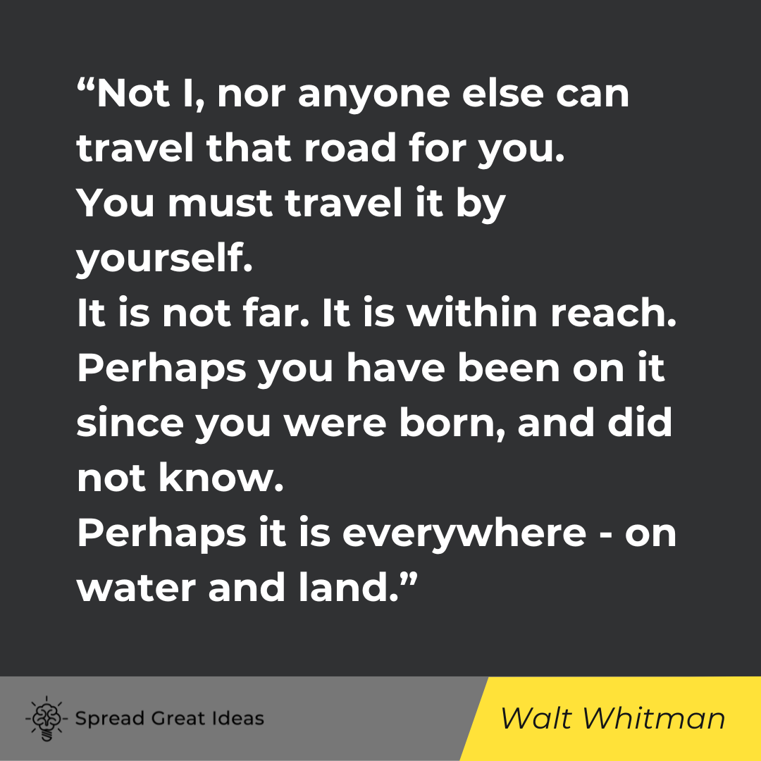 Walt Whitman on Autonomy Quotes