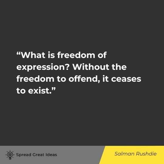 Salm Rushdie Quote on Censorship