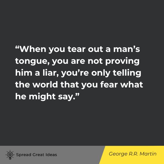 George R.R. Martin Quote on Censorship