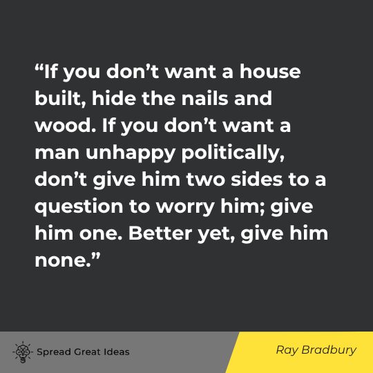 Ray Bradbury Quote on Censorship