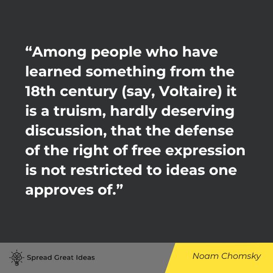 Noam Chomsky Quote on Censorship