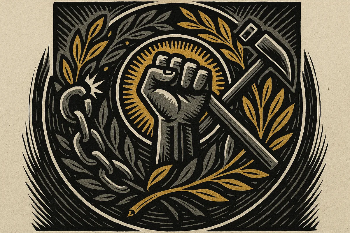 Libertarian Socialism editorial illustration