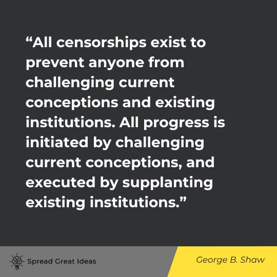 George B. Shaw Quote on Censorship