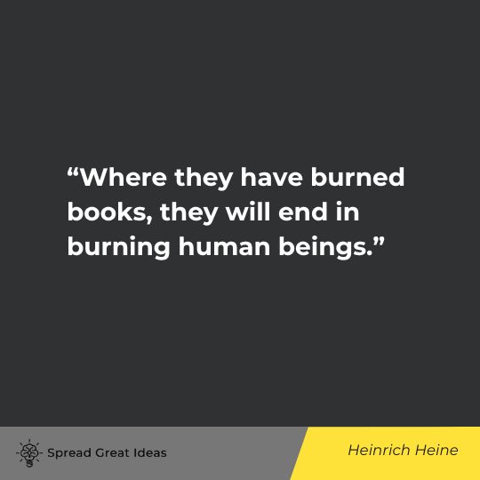 Heinrich Heine Quote on Censorship