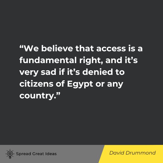 David Drummond Quote on Censorship