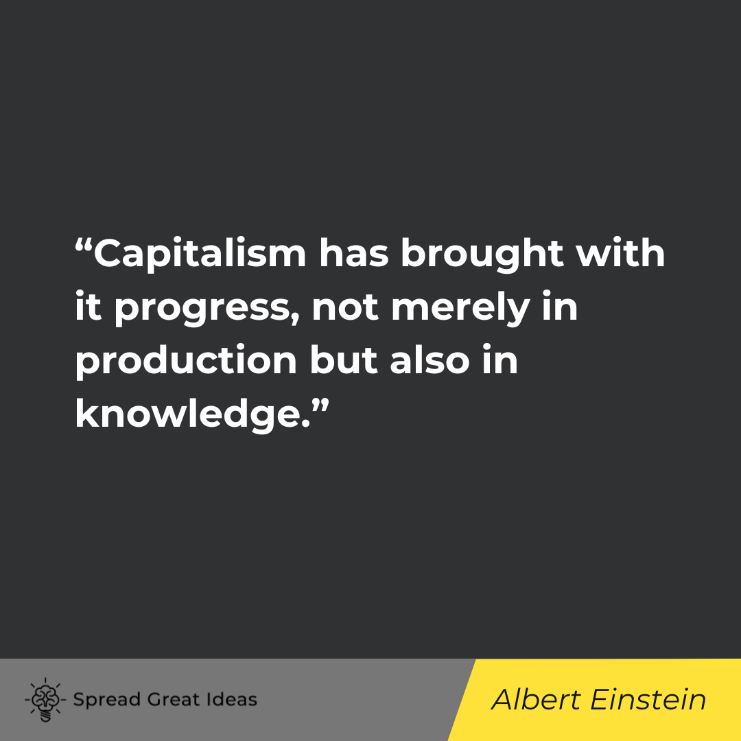 Albert Einstein Quote on Capitalism