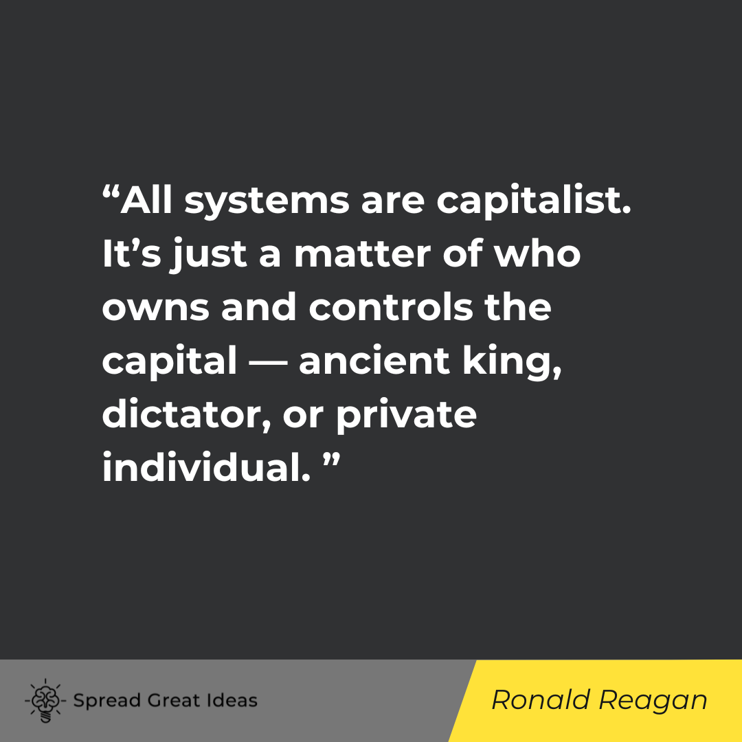 Ronald Reagan Quote on Capitalism
