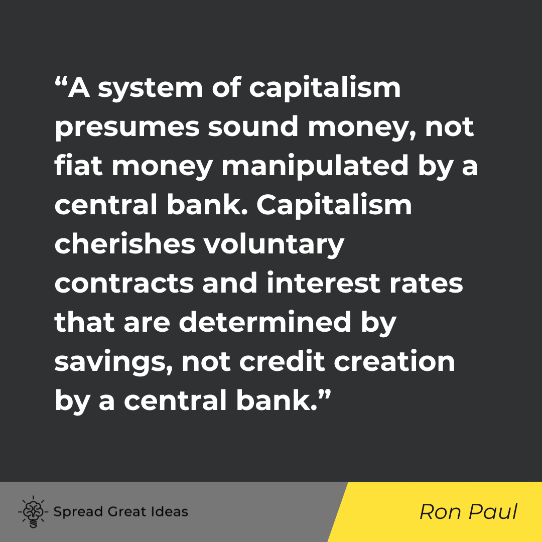 Ron Paul Quote on Capitalism