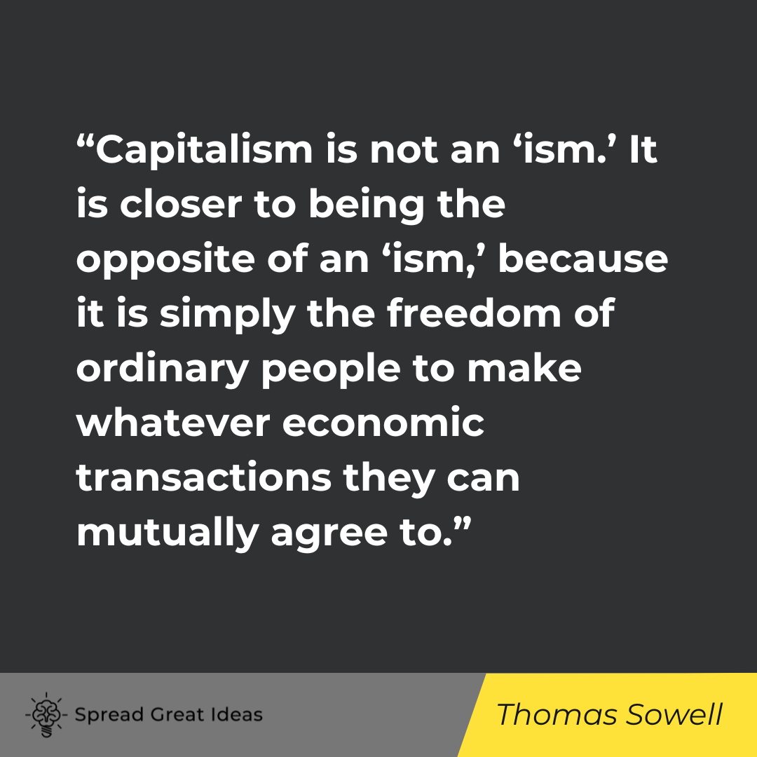 Thomas Sowell Quote on Capitalism