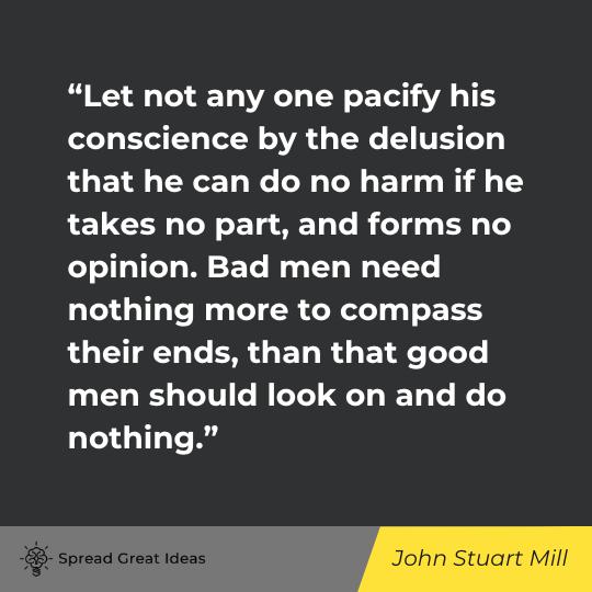 John Stuart Mill Quote on Civil Disobedience
