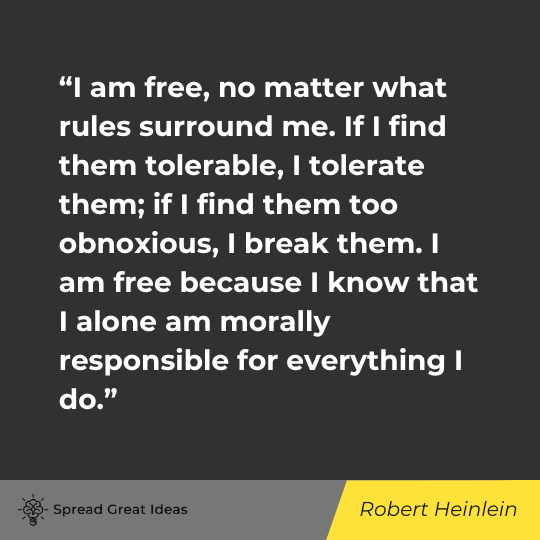 Robert Heinlein Quote on Civil Disobedience
