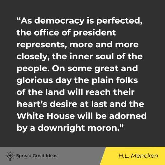 H.l. Mencken Quote on Democracy