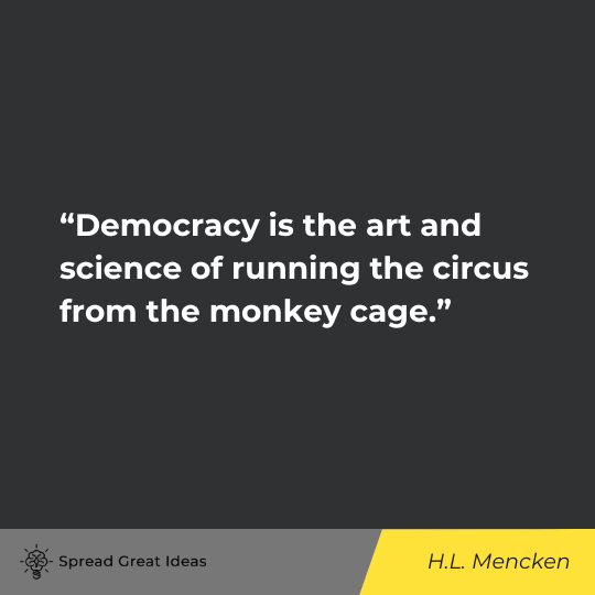 H.L. Mencken Quote on Democracy