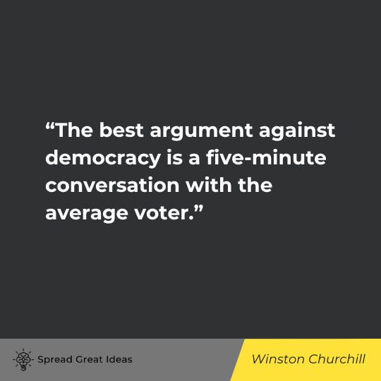 Winston Churchill Quote on Democracy