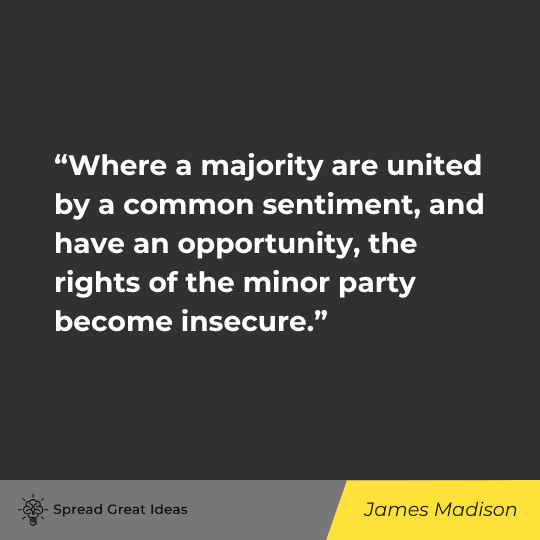 James Madison Quote on Democracy